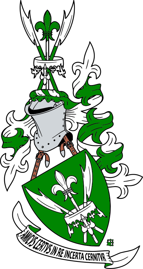 Familienwappen Herrmann Neuaufriss von 2009 schr&auml;ggestellt