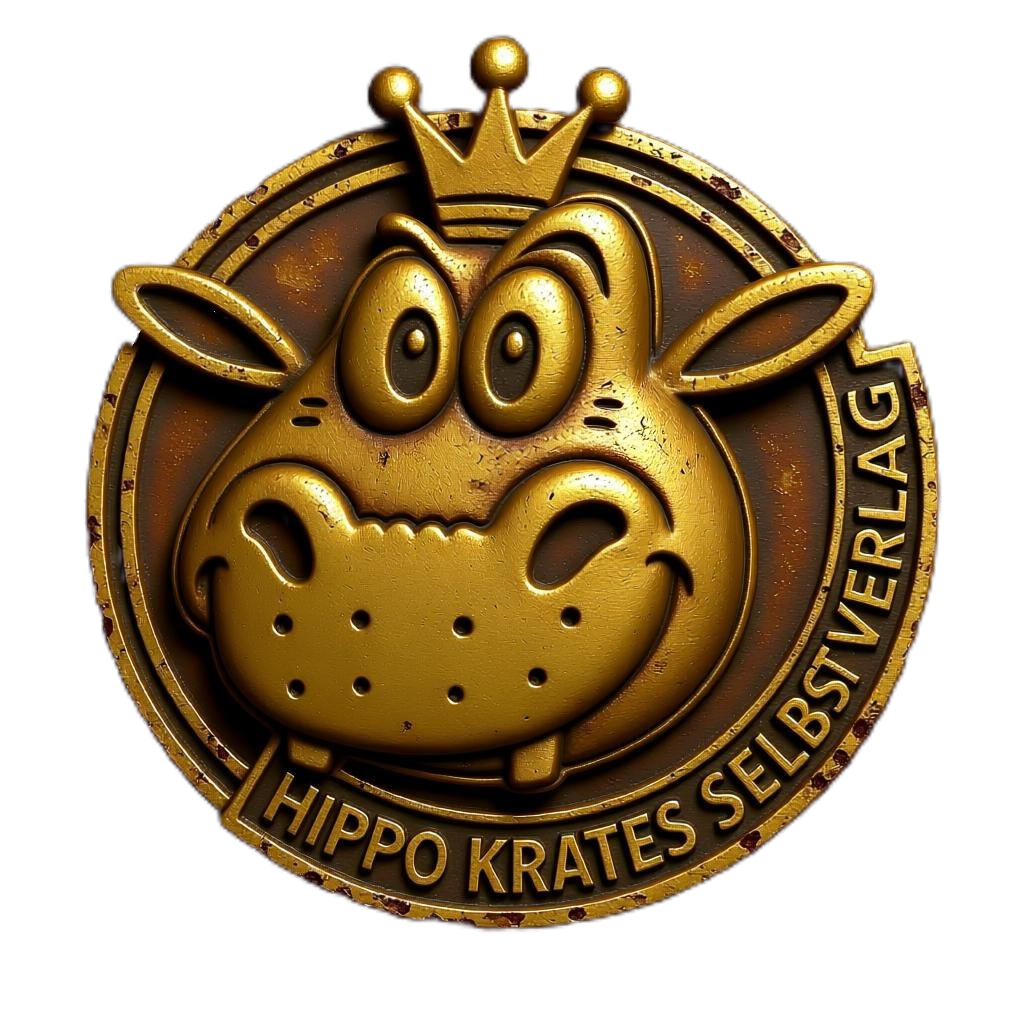 Goldene M&uuml;nze mit Hippo Krates
