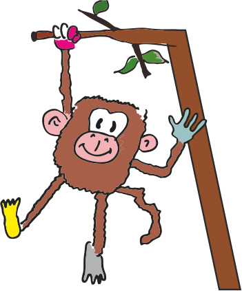 Rabauke Primat aus dem Buch Hippos Reise